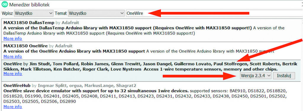 Kurs Arduino – OneWire i czujnik temperatury DS18B20 - Zrozumieć ...